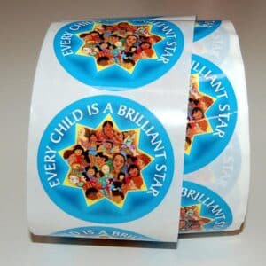 Every Child Is a Brilliant Star 500 roll of stickers