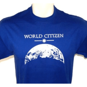World Citizen T-Shirt on royal blue