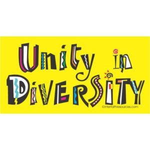 Unity in Diversity Bumper Sticker