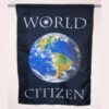 Large World Citizen Flag on the Wall