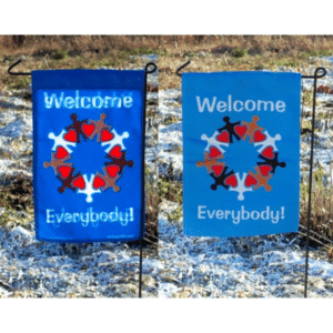 Welcome Everybody Yard Flag