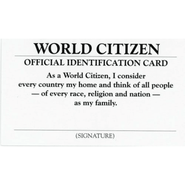 World Citizen ID Cards