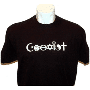Black COEXIST T-shirt