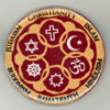 Circle of religions in red