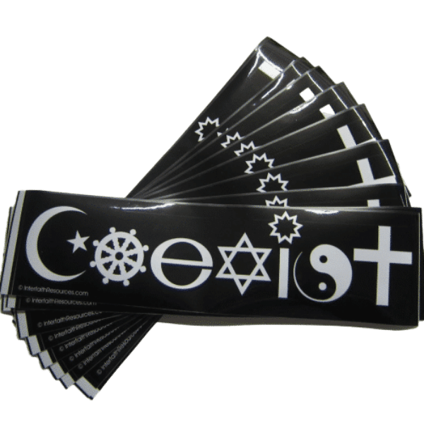Coexist removable bumper sticker - 10 pack