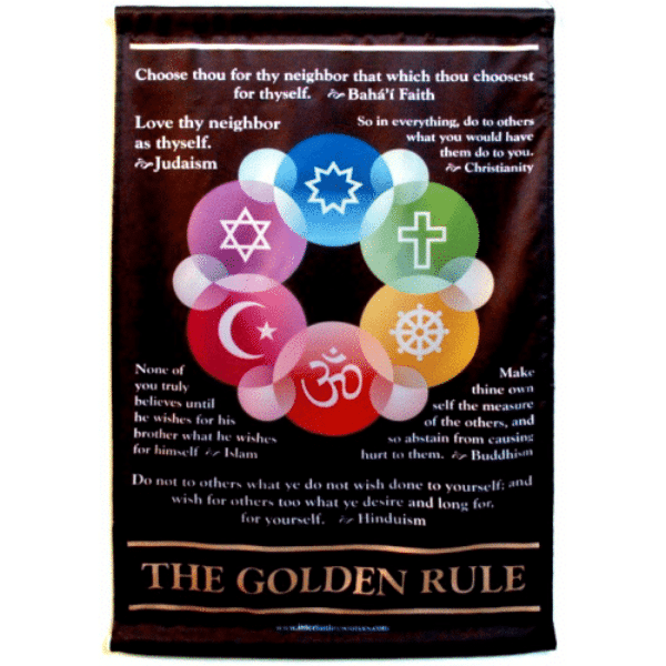 Golden Rule Satin Wall Hanging
