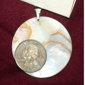 Mother of Pearl Interfaith Pendant - back