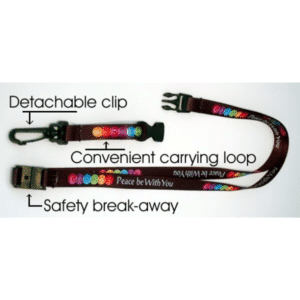 Peace Be With You Interfaith lanyard