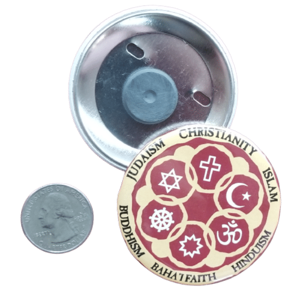 Circle of Religions magnet - front and back