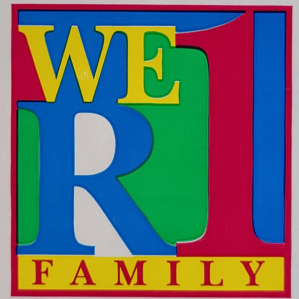 We are one family Stickers