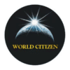 World Citizen Black Button