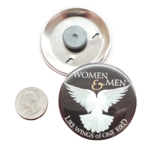 Women and Men Like the Wings of one bird magnet