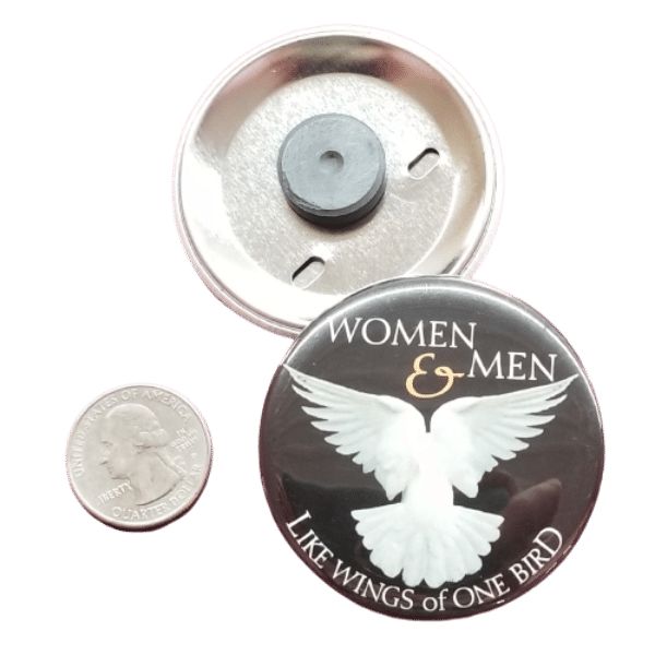 Women and Men Like the Wings of one bird magnet