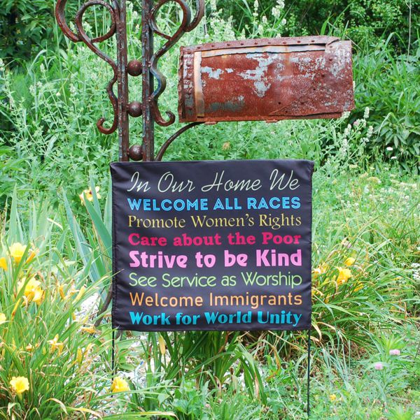 In Our Home We… Positive Message Yard Sign Cover