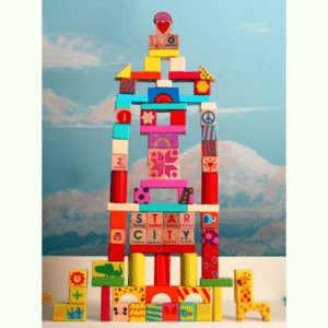Deluxe 145-Piece ABC Character Building Blocks