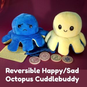 Reversible Happy/Sad Octopus Cuddlebuddy