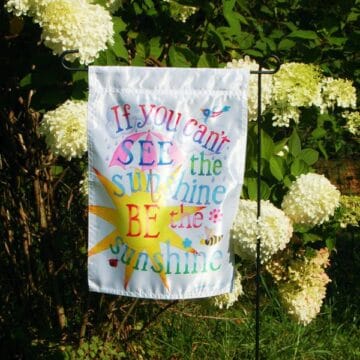 Be the Sunshine Garden/Door Flag