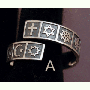 Silver Interfaith Ring