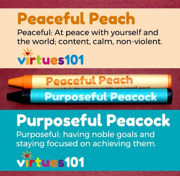 Peaceful Peach and Purposeful Peacock