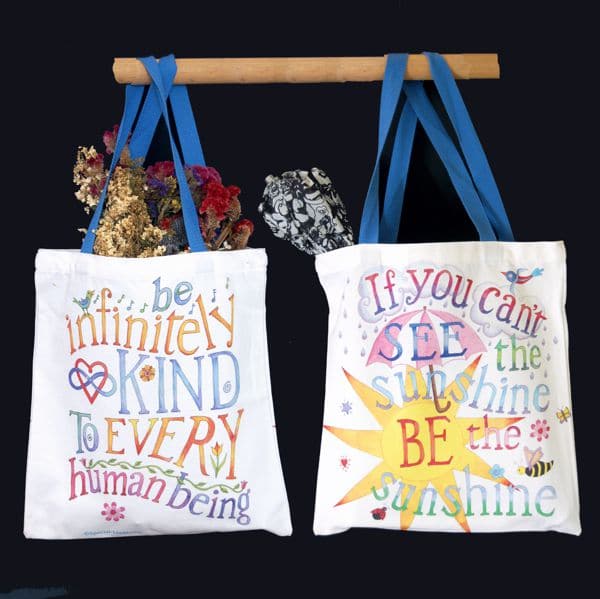 Be Kind, Be the Sunshine Canvas Tote Bag