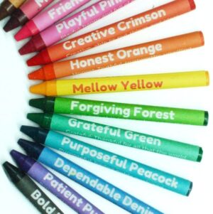 Virtues Crayons - Color with Character! 24-Pack