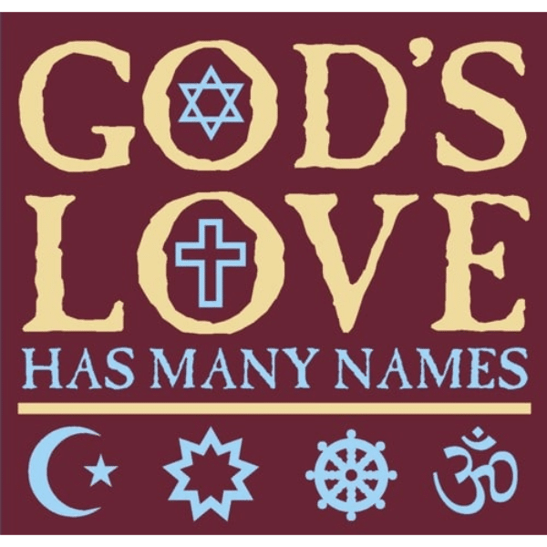 God's Love T-shirt front on maroon