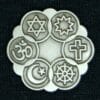 Antique Silver finish Interfaith Lapel Pin