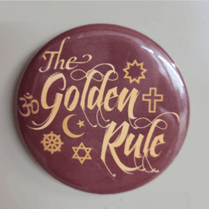 Golden Rule magnet on fridge
