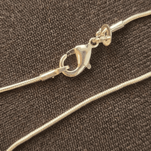 Silver Plated Snake Chain close-up