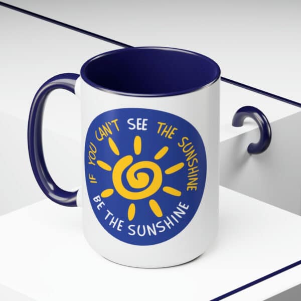 Be the Sunshine Blue Mug, 15oz