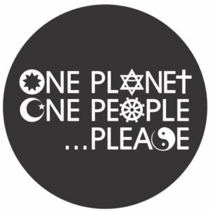 One Planet One People Please Magnet