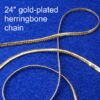 Gold-Plated Herringbone Chain