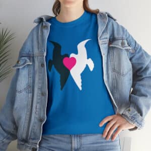 United Doves T-shirt in Sapphire Blue