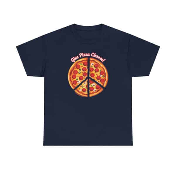 Give Pizza Chance in Navy Blue