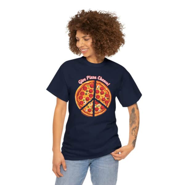 Give Pizza Chance Heavy Cotton T-Shirt