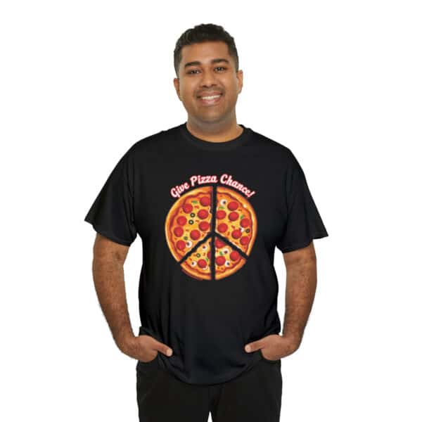 Give Pizza Change in Black