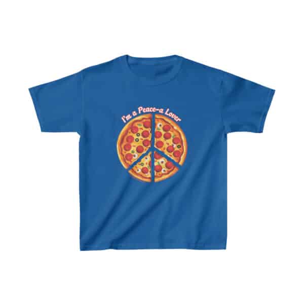Kid's I'm a Peace-a Lover T-shirt on Royal Blue