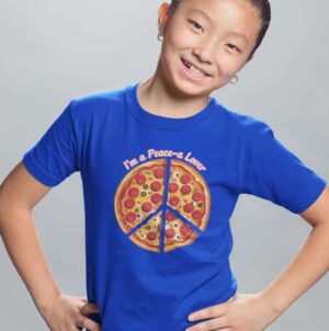 Kid's I'm a Pizza Lover in Royal Blue