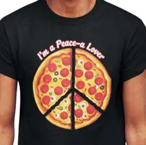 I'm a Peace-a Lover T-shirt - closeup