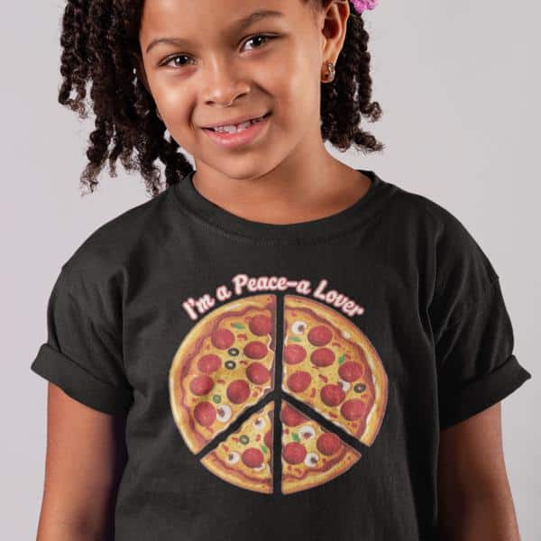Kid's I'm a Pizza Lover in Black