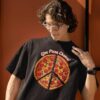 Give Pizza Chance T-shirt in Black