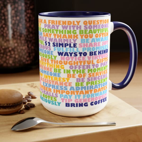 52 Simple Ways to be Kind - Blue Mug