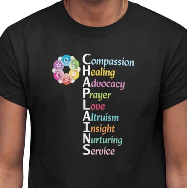 Interfaith Chaplain’s Character T-Shirt – A Great Gift for Chaplains
