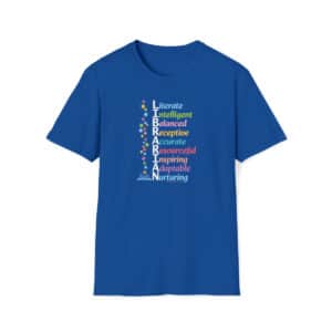 Librarian's Qualities T-shirt in Royal Blue
