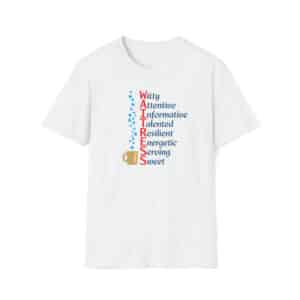 Waitress’ Qualities T-Shirt in White