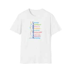 Librarian's Qualities T-shirt on White