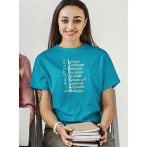 Librarian T in Tropical Blue