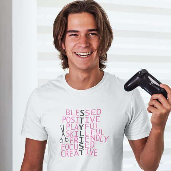 A Positive Stylist T-Shirt – A Great Gift for Your Stylist in 5 Colors