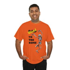 Blessed to the Bone Cotten shirt in Orange