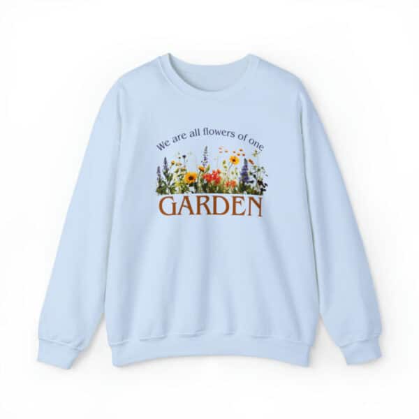 Flowers of One Garden Crewneck Sweatshirt - Light Blue